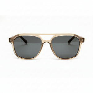 Wooda Sunglasses - Handgemaakte zonnebrillen met de echte Ibiza-vibe 20 ROCA LLISA BROWN TR GREY front
